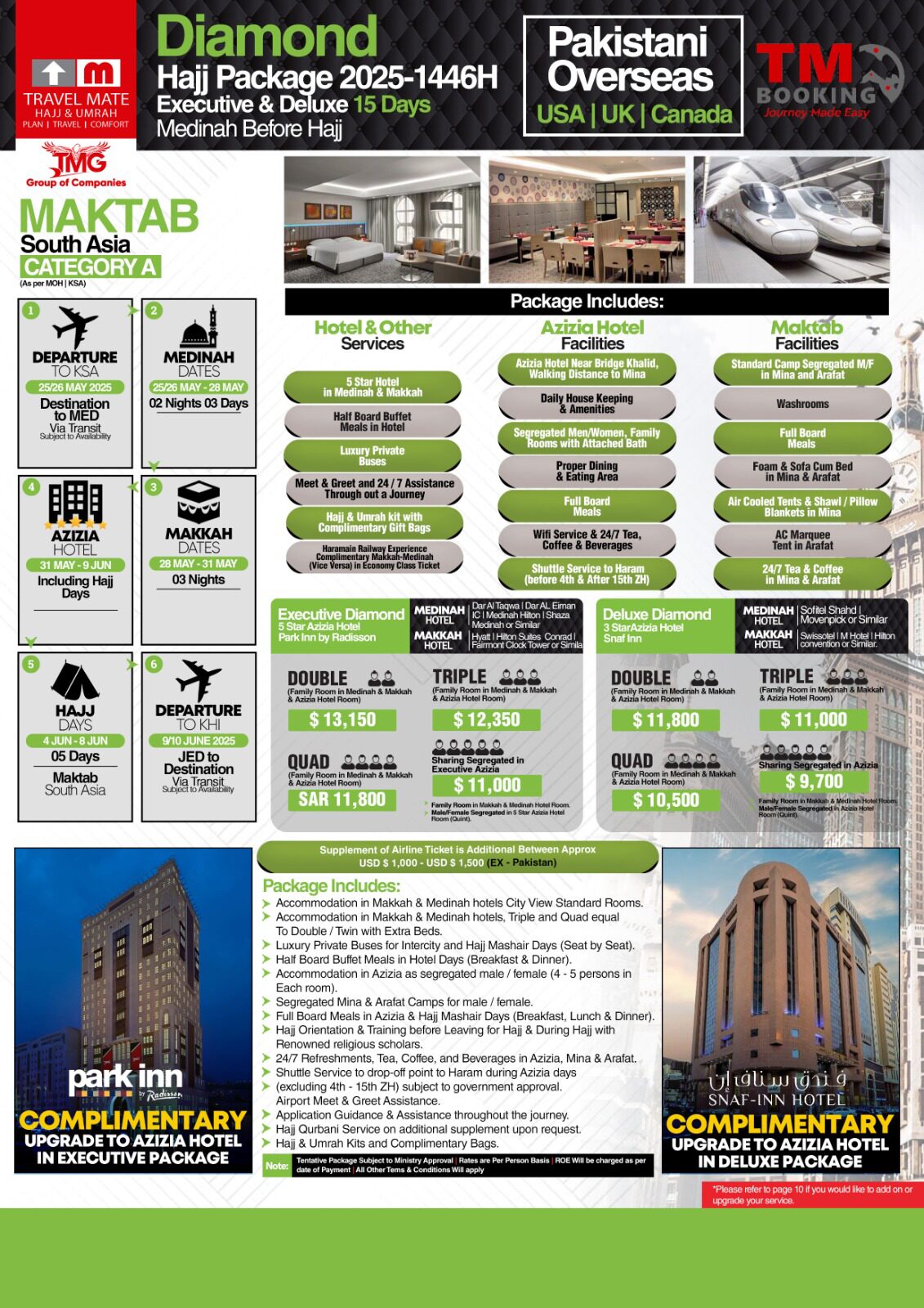 TMG Diamond Hajj Package 2025